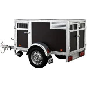 Hundetransportanhänger für 3 Hunde – braun – BW Trailers
