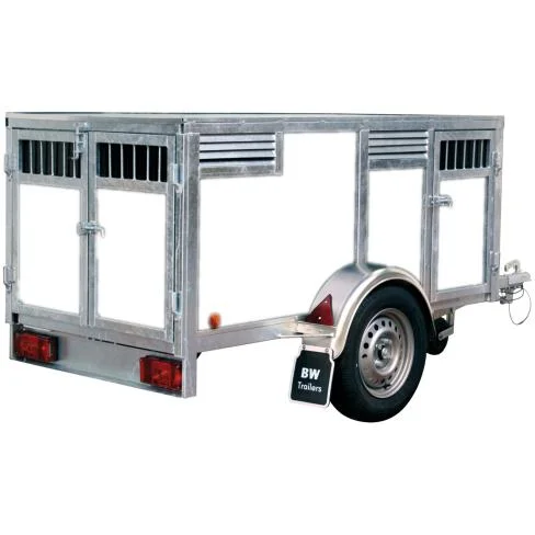 Hundetransportanhänger für 4 Hunde – weiß – BW Trailers – Bild 2