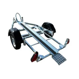 Kippbarer Motorradanhänger PRATIC 1 Schiene