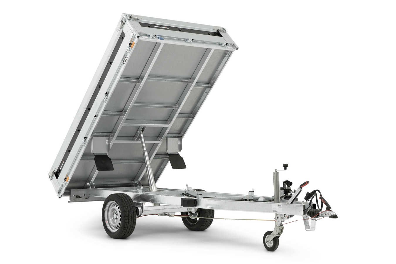 Rückwärtskipper 1500 kg Stahl 258 × 143 × 34 cm – Brenderup